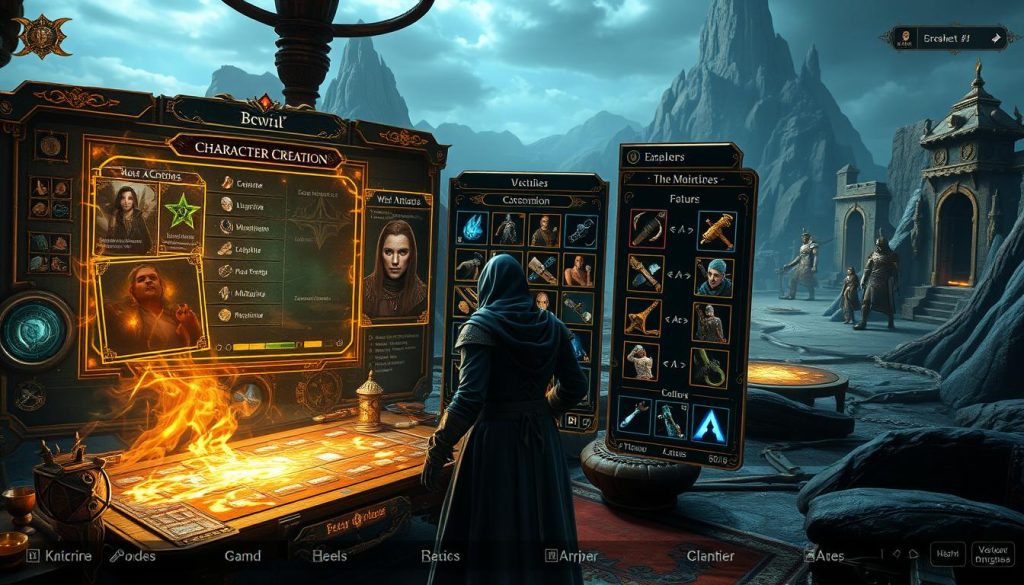 character creation character creation
