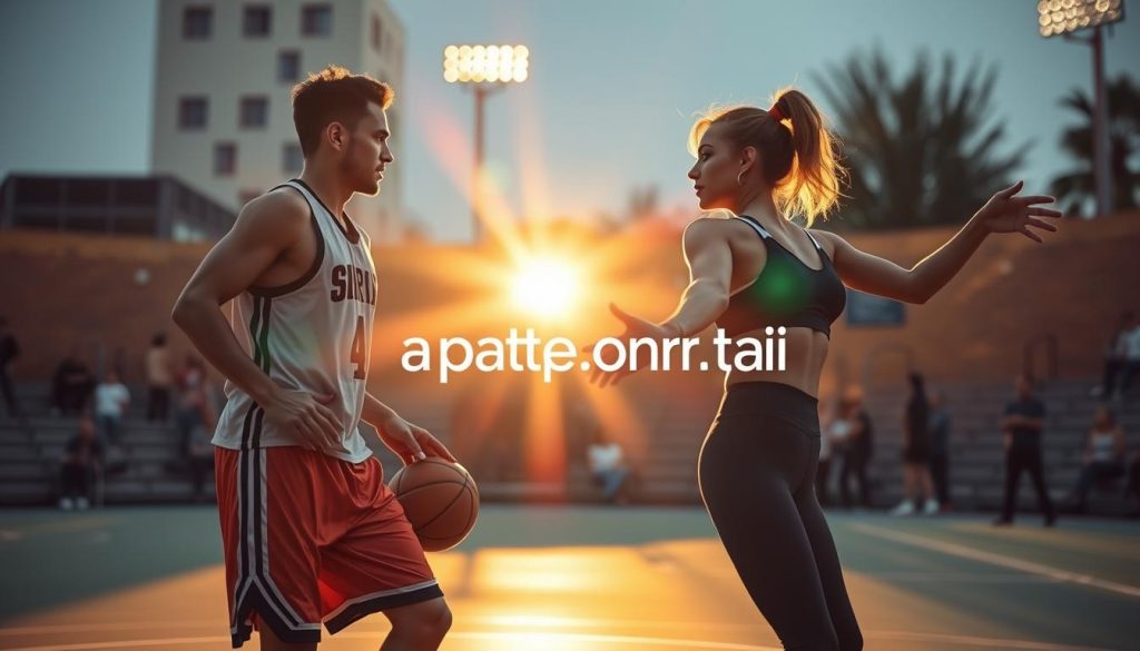 sports-themed flirting