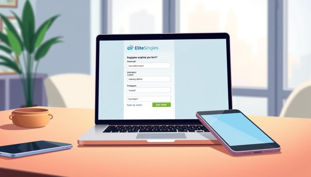EliteSingles registration process