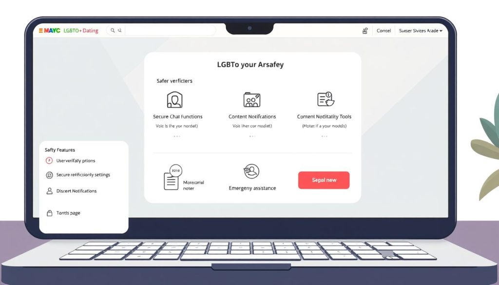 LGBTQ+ dating platform safety features
