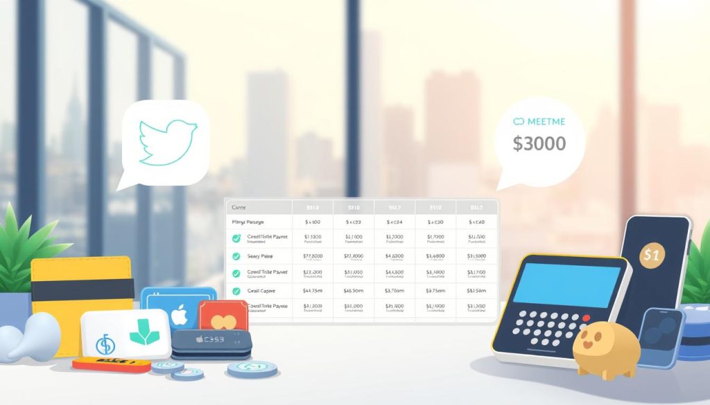 MeetMe payment methods