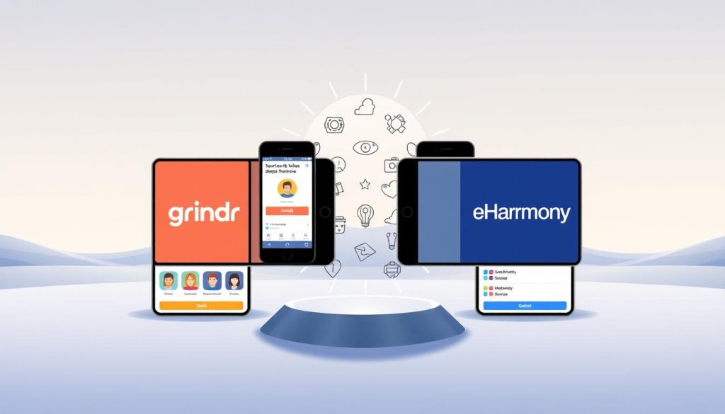 Grindr vs eHarmony comparison
