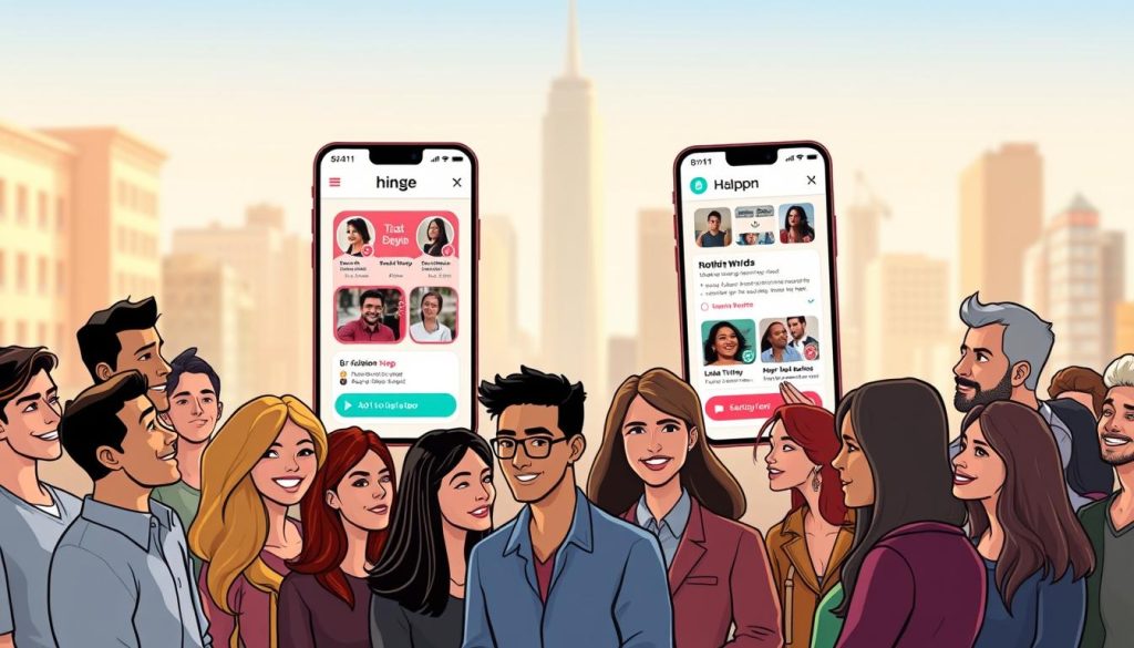 Hinge vs. Happn user demographics