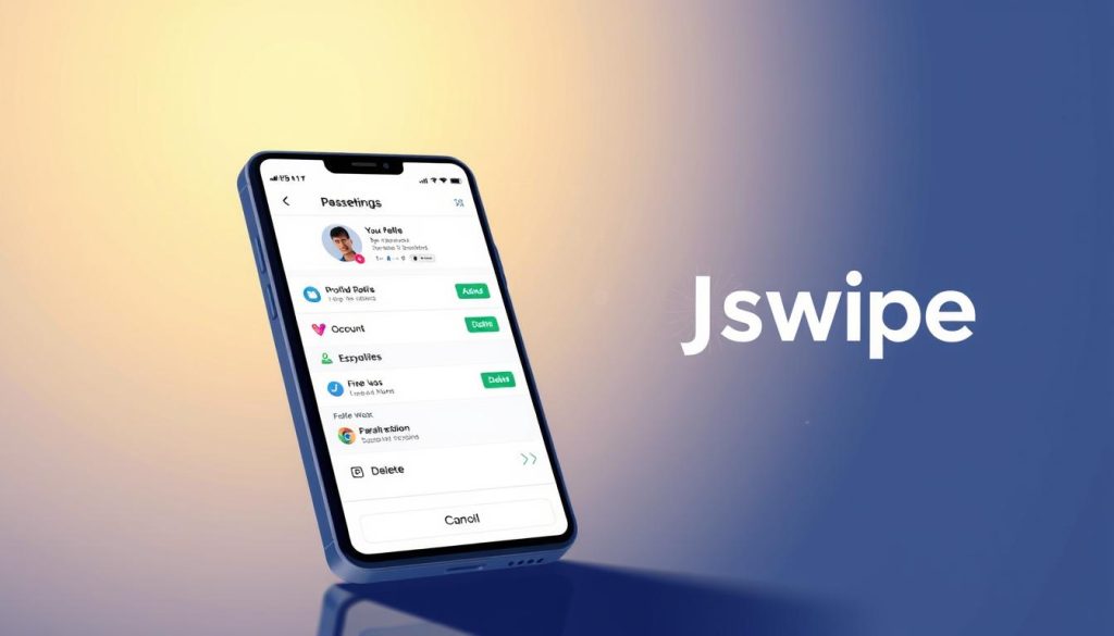 JSwipe profile management