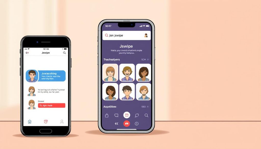 JSwipe user interface JSwipe user interface