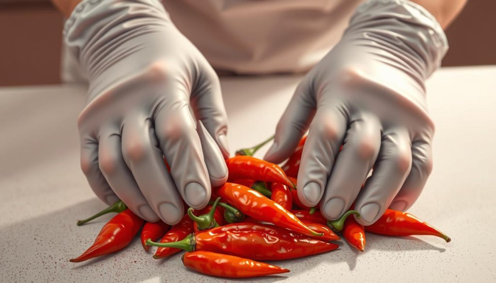 handling hot peppers safely handling hot peppers safely