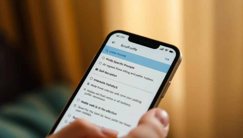 profile-specific prompts on Scruff