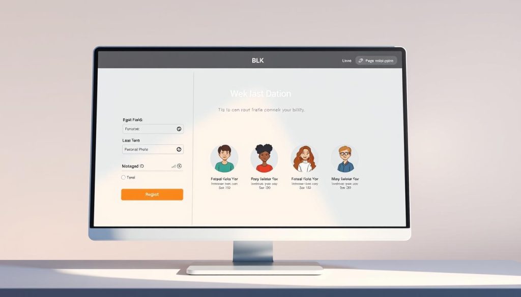 BLK dating app registration process