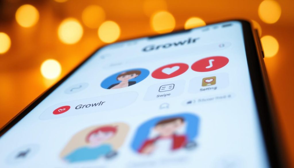 Growlr app interface