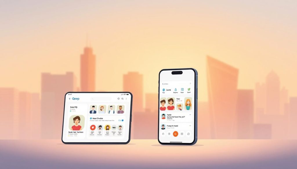 Qeep dating app features