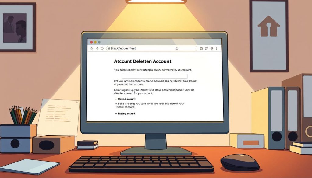 BlackPeopleMeet account deletion process
