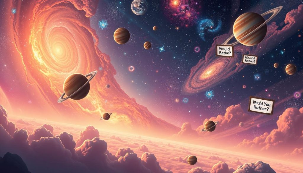 Cosmic Would You Rather Questions Cosmic Would You Rather Questions