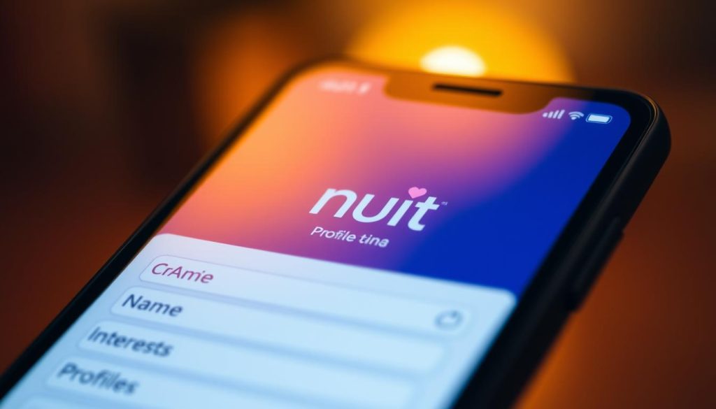 NUiT Dating profile creation