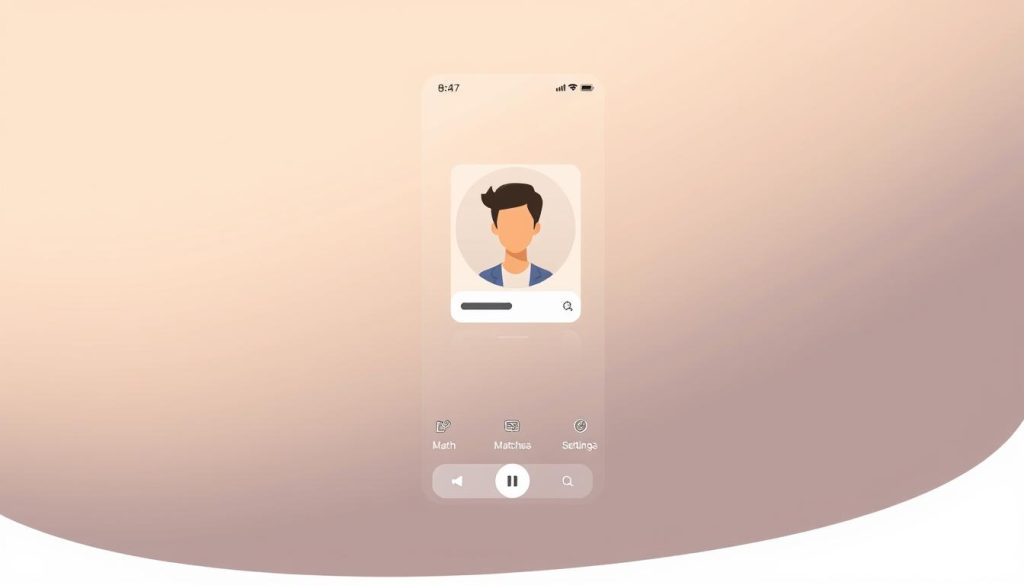 NUiT Dating user interface
