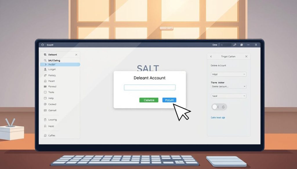 SALT Dating account deletion process