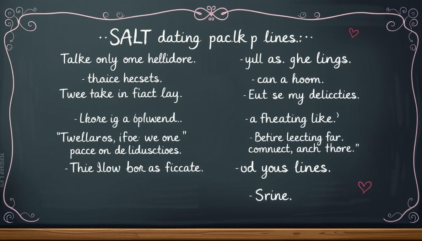 Clever SALT Dating Pick Up Lines to Try Tonight