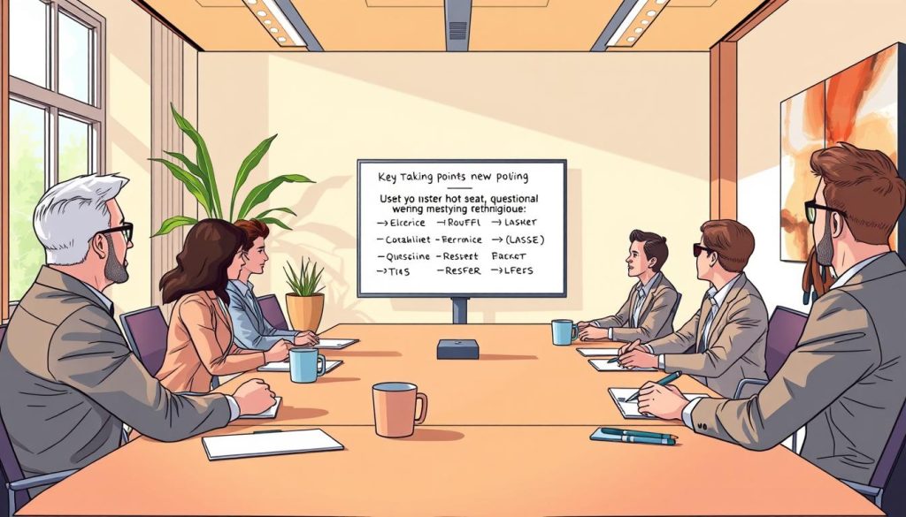 using hot seat questions effectively