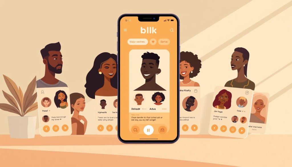 BLK Dating App Interface