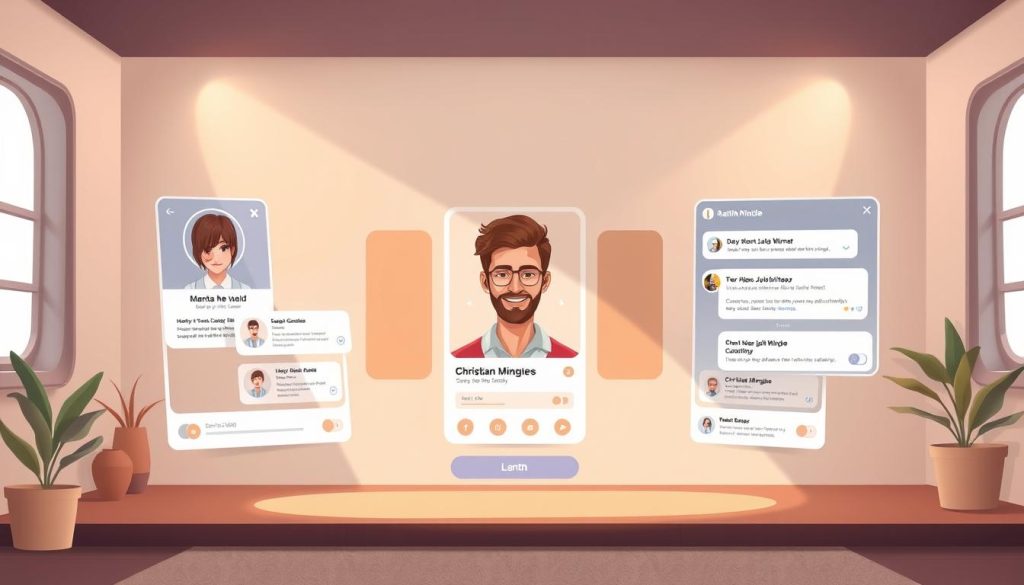 Christian Mingle user interface Christian Mingle user interface