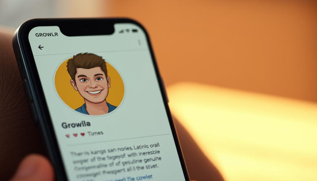 Growlr profile example