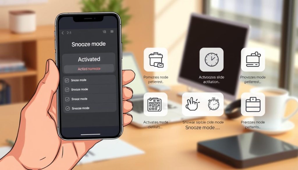 Step by step guide to activate snooze mode Step by step guide to activate snooze mode