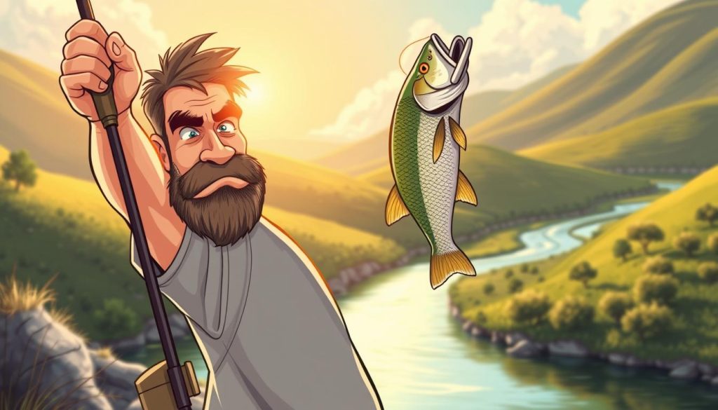 man signaling with fishing photo man signaling with fishing photo