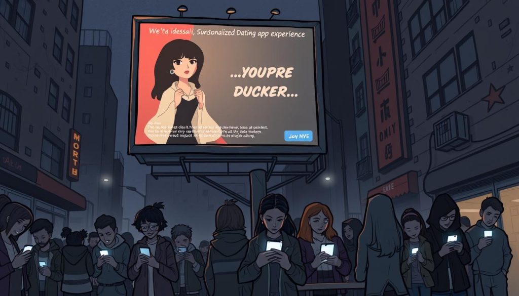 media versus user experience on dating app
