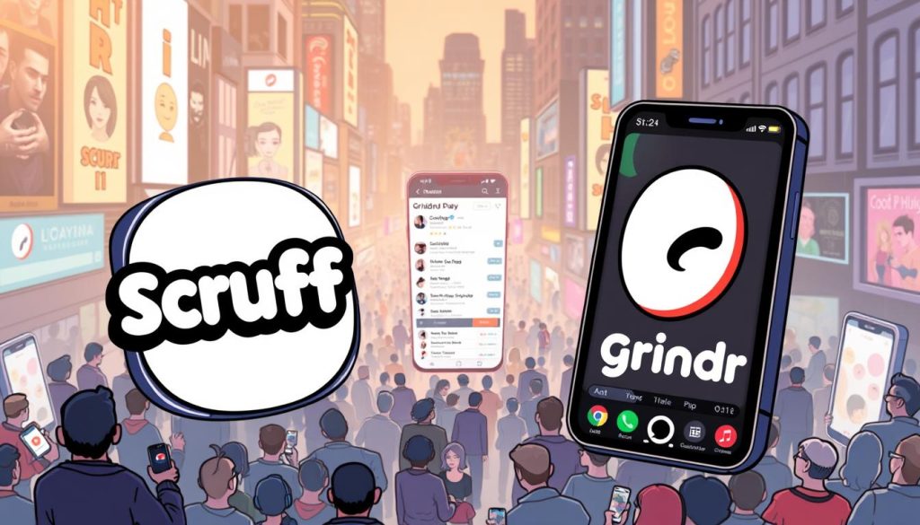scruff and grindr app interface overview scruff and grindr app interface overview