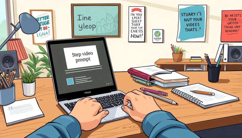 Step-by-step video prompt creation